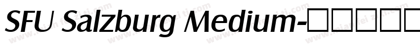 SFU Salzburg Medium字体转换